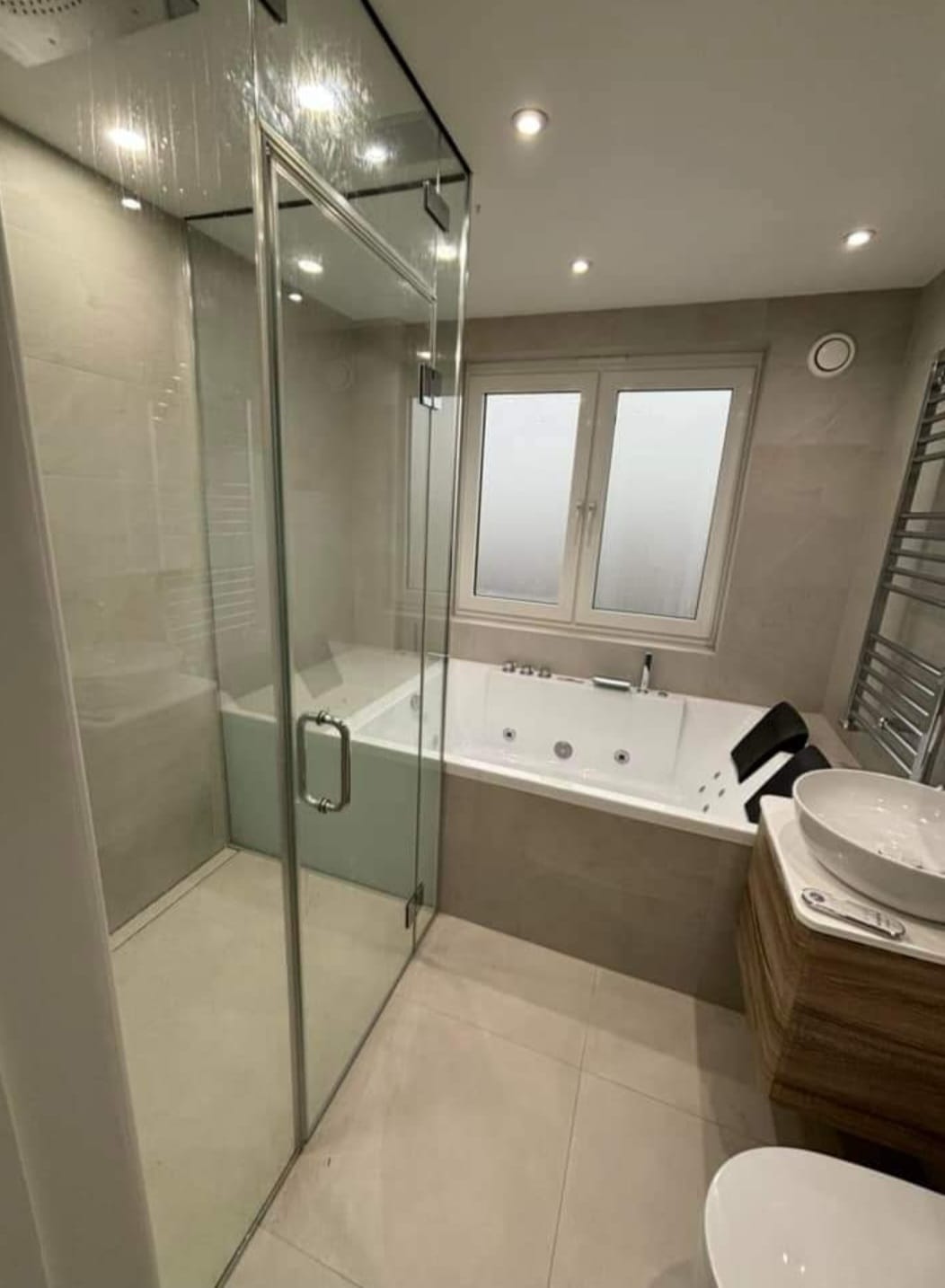Grey Tile Bathroom